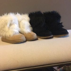 Toddler girl faux fur boots